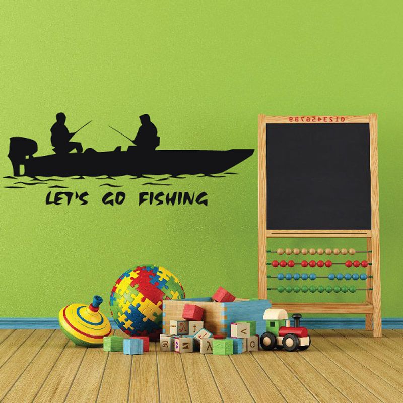 Image of Lets Go Fishing Decal