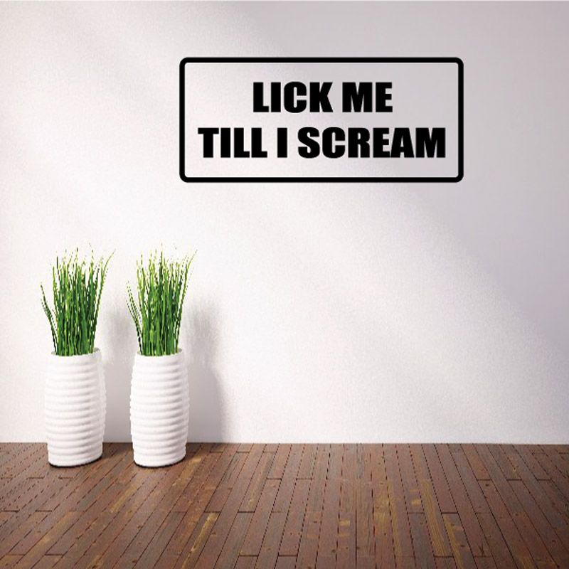 Image of Lick me till I scream Decal