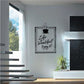 Wall decal with coffee cup icon and text “Life is beautiful enjoy it!”