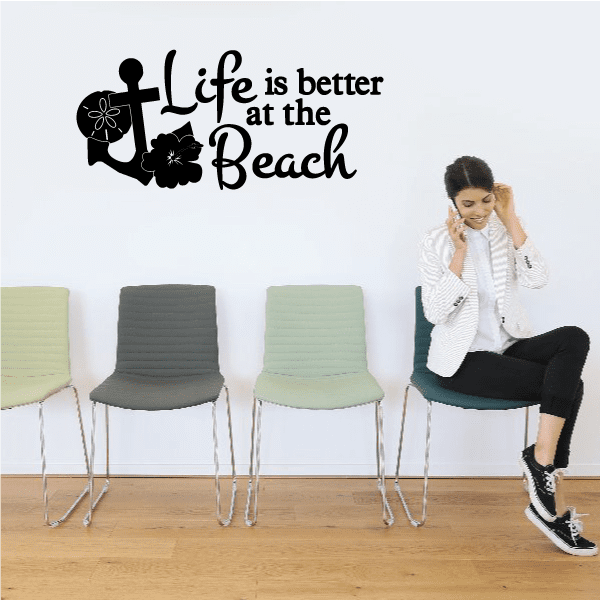 Image of Life Is Better At The Beach Decal