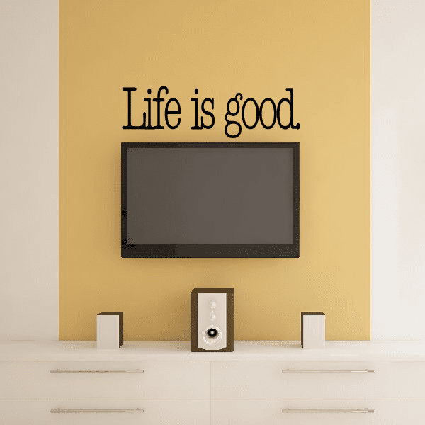 Image of Life is good Decal