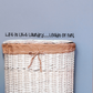 Life is like laundry wall decal with quote text, loads of fun!