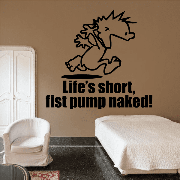 Image of Life is Short - Naked Calvin Decals