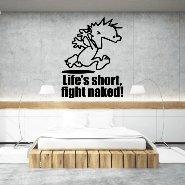 Image of Life is Short - Naked Calvin Decals