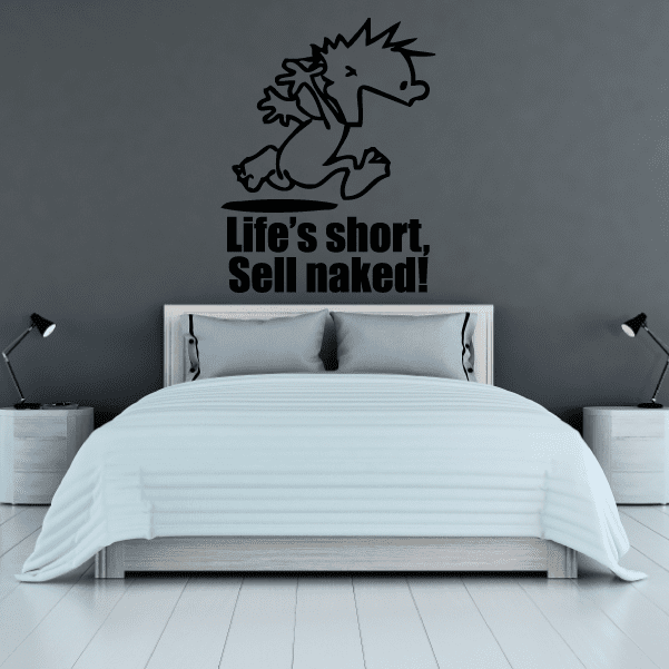 Image of Life is Short - Naked Calvin Decals