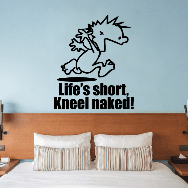 Image of Life is Short - Naked Calvin Decals