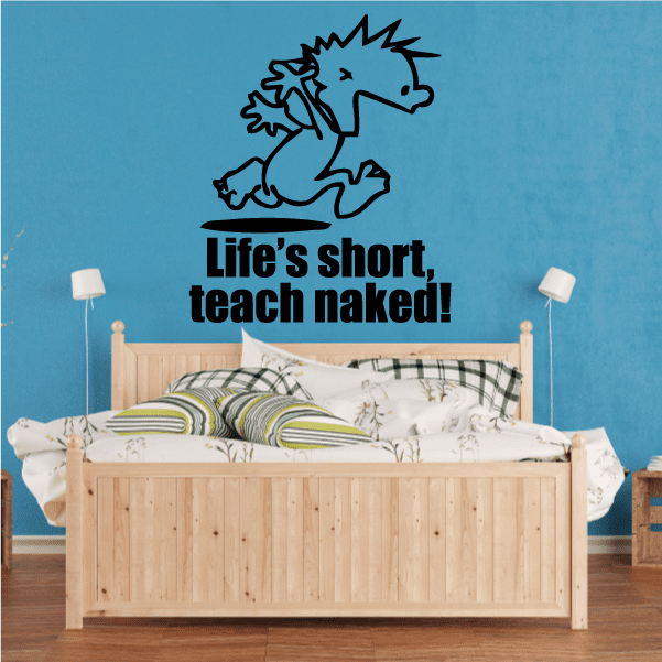 Image of Life is Short - Naked Calvin Decals