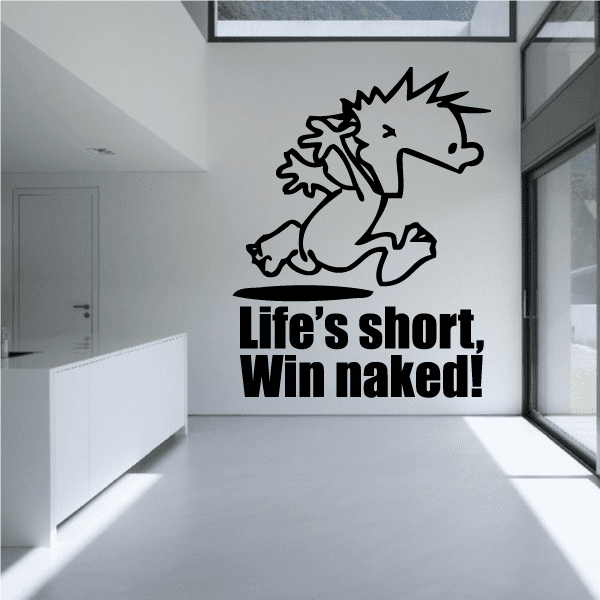 Image of Life is Short - Naked Calvin Decals