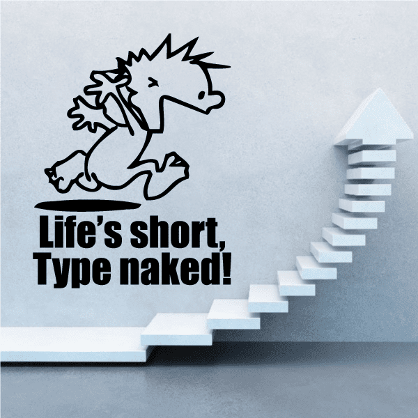 Image of Life is Short - Naked Calvin Decals