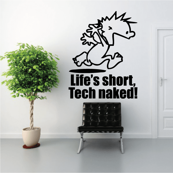 Image of Life is Short - Naked Calvin Decals