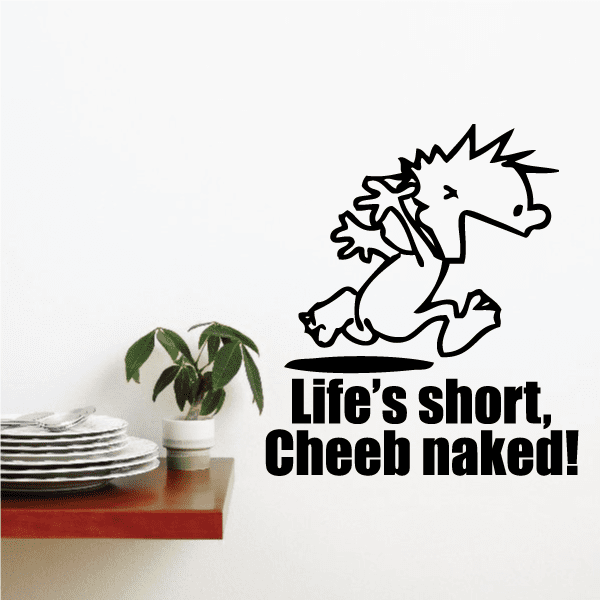 Image of Life is Short - Naked Calvin Decals