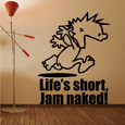 Image of Life is Short - Naked Calvin Decals