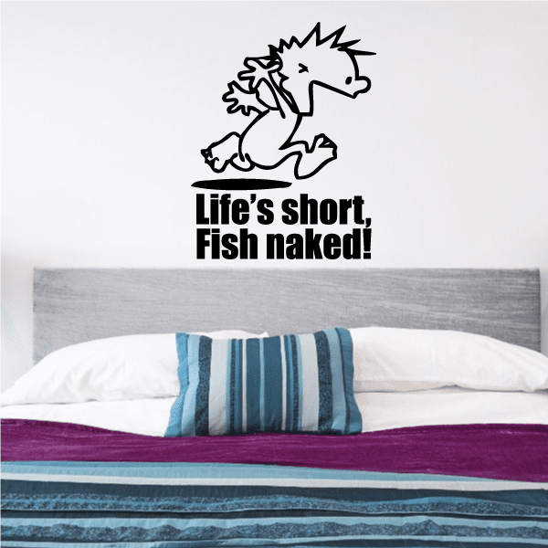 Image of Life is Short - Naked Calvin Decals