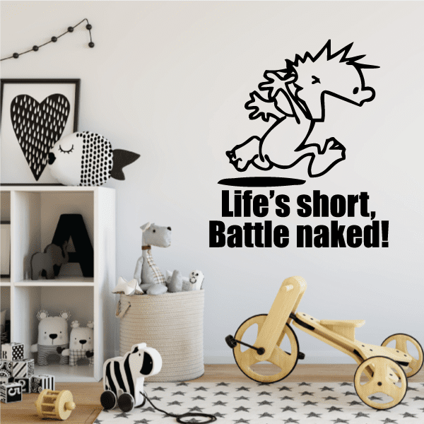 Image of Life is Short - Naked Calvin Decals