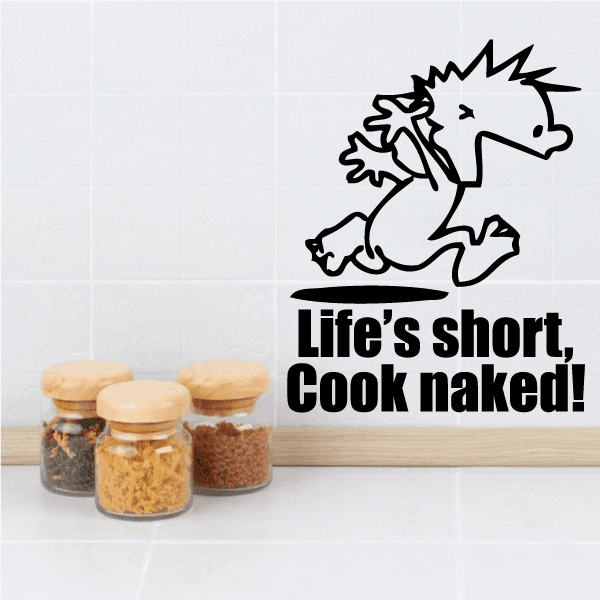 Image of Life is Short - Naked Calvin Decals