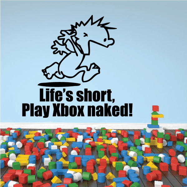 Image of Life is Short - Naked Calvin Decals