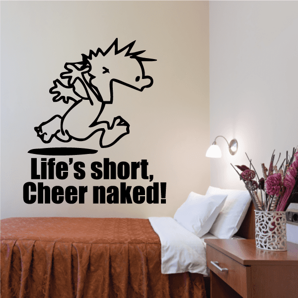 Image of Life is Short - Naked Calvin Decals