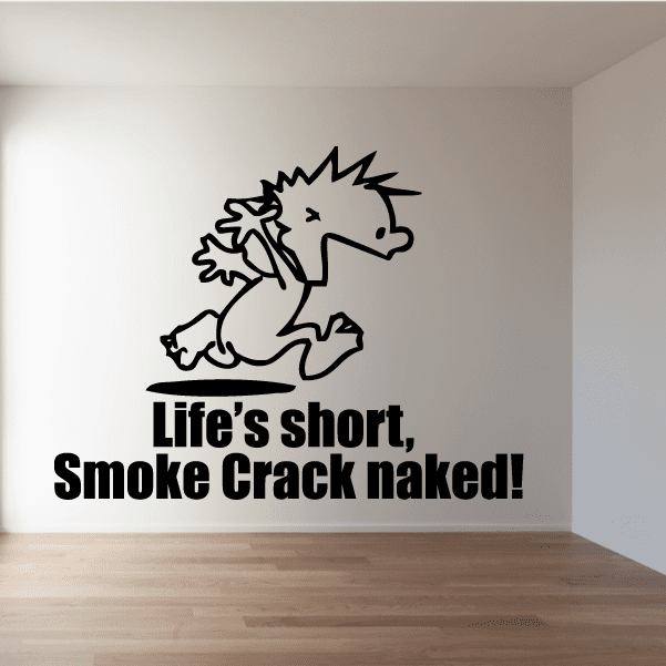 Image of Life is Short - Naked Calvin Decals