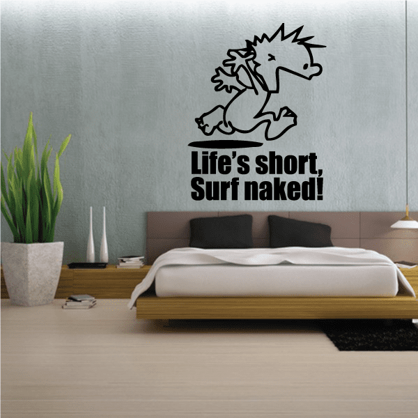 Image of Life is Short - Naked Calvin Decals