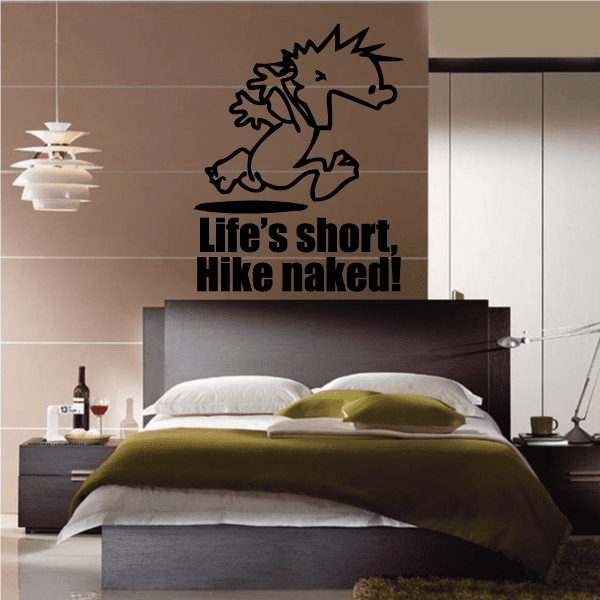 Image of Life is Short - Naked Calvin Decals