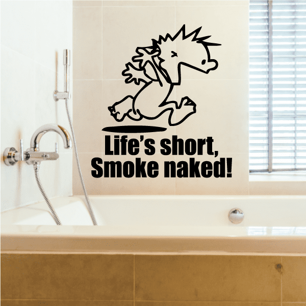 Image of Life is Short - Naked Calvin Decals