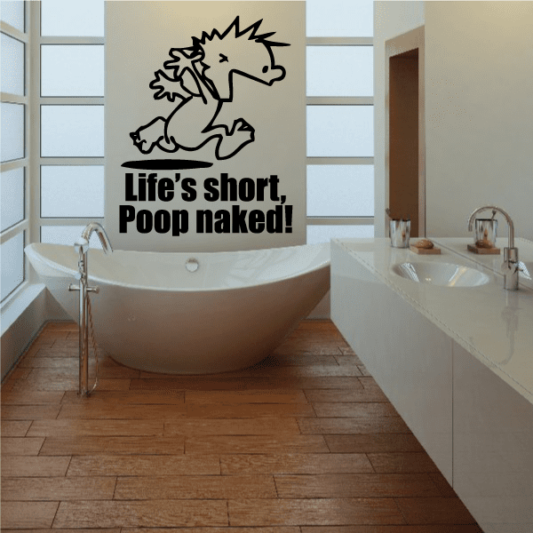 Image of Life is Short - Naked Calvin Decals