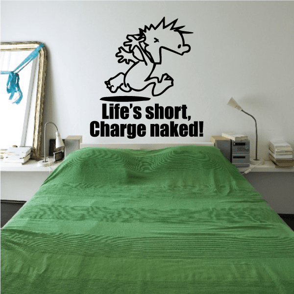 Image of Life is Short - Naked Calvin Decals