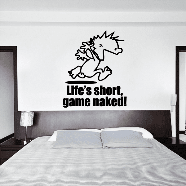 Image of Life is Short - Naked Calvin Decals