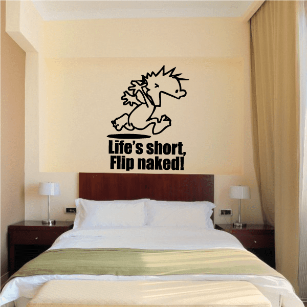 Image of Life is Short - Naked Calvin Decals