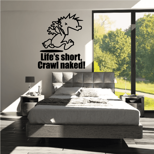 Image of Life is Short - Naked Calvin Decals