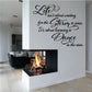 Inspirational wall decal text: Life isn’t about waiting; Dance in the rain