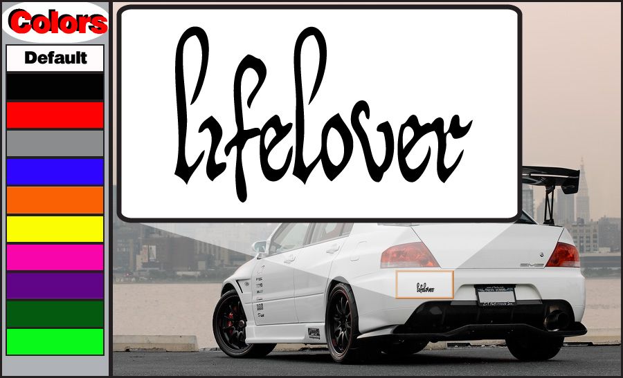 Image of lifelover Decal