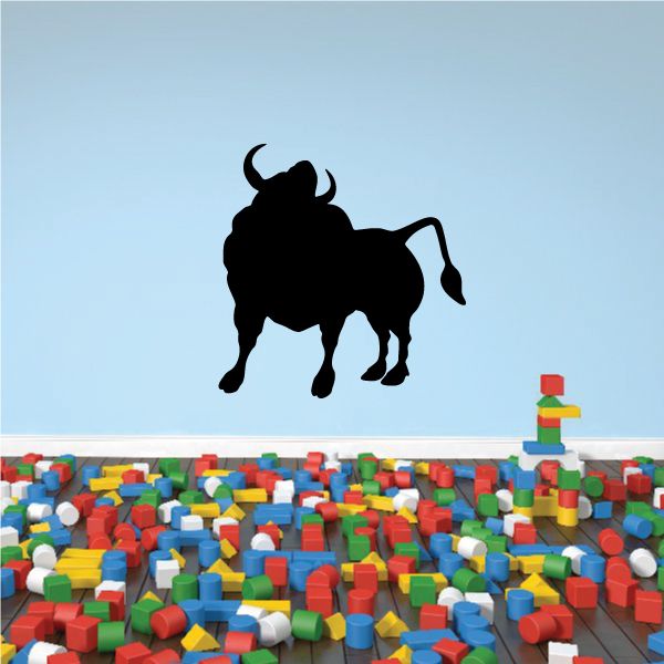 Image of Lifting Bull Silhouette Decal