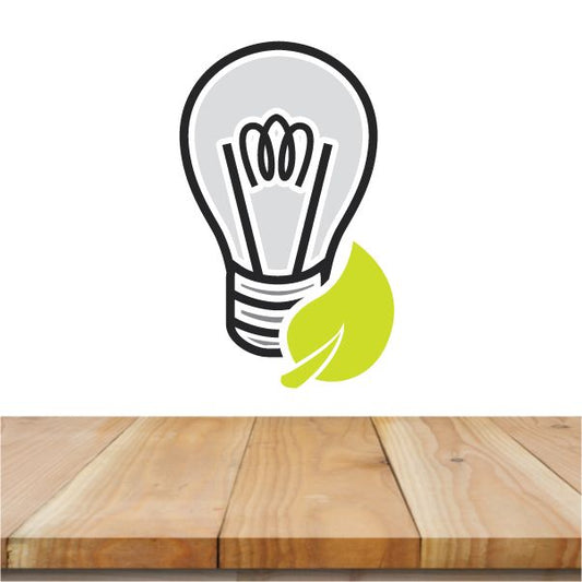 Image of Light Bulb Green Energy Sticker