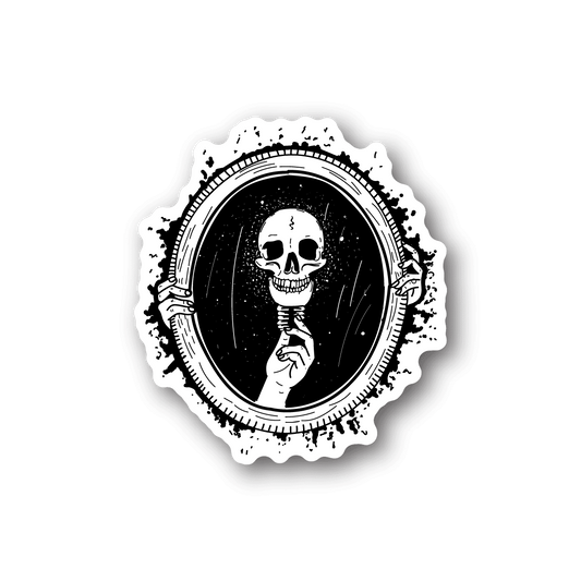 Image of Light Bulb Skull Sticker