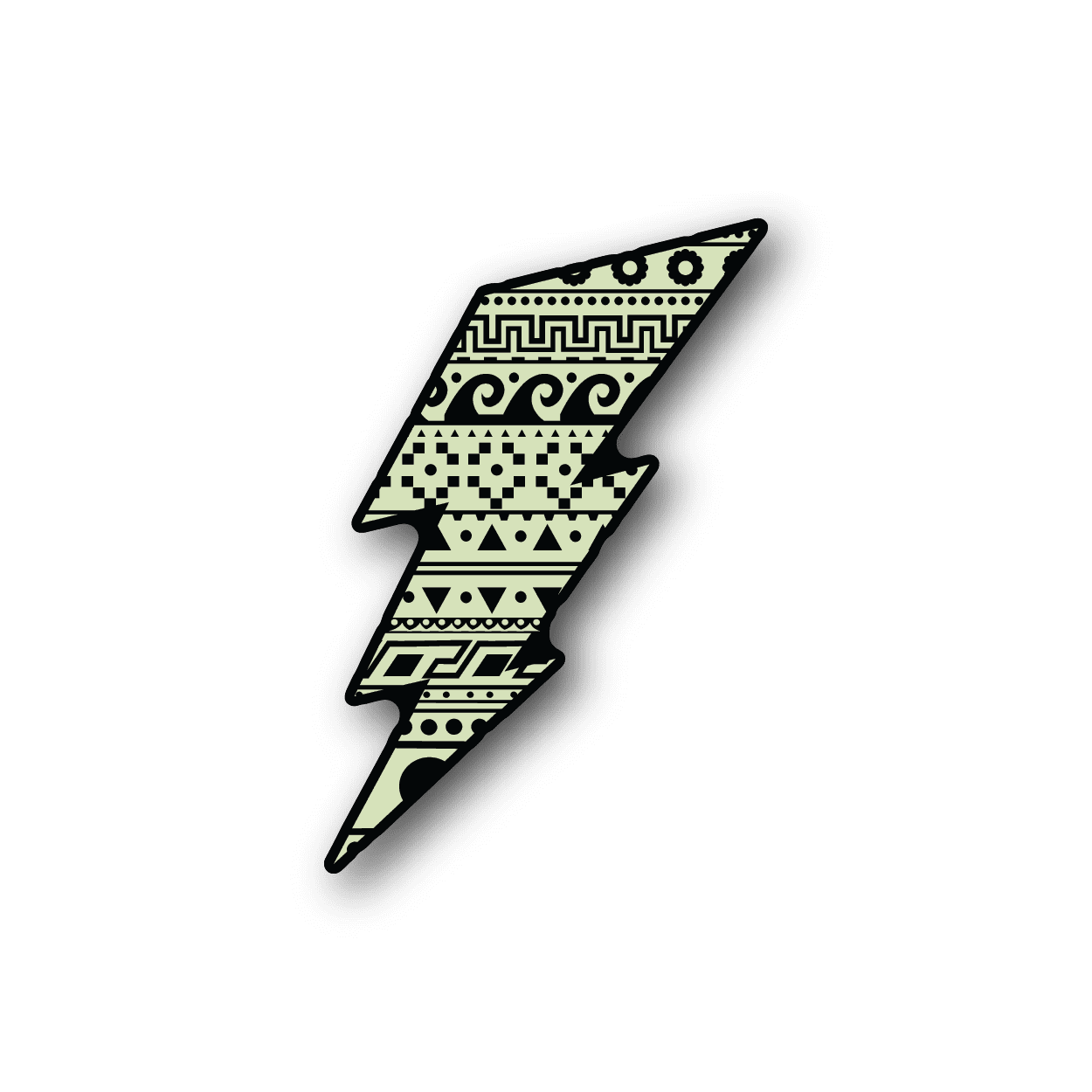 Image of Lightning Bolt Collage Sticker