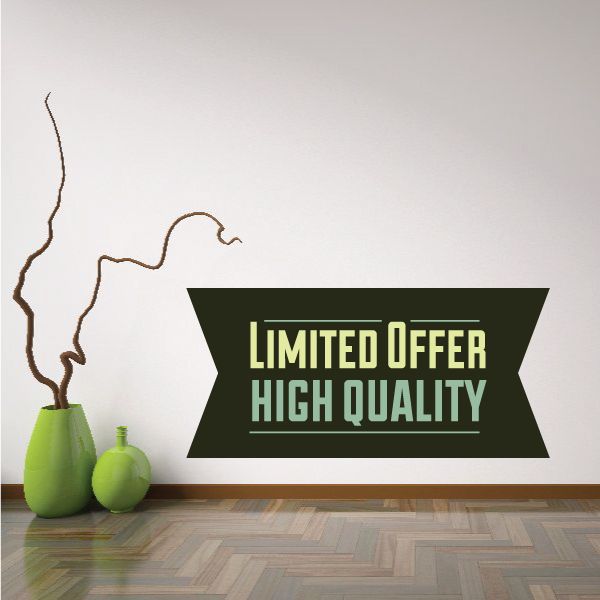 Image of Limited Offer High Quality Retail Discount Sign Wall Decal - Vinyl Decal - Car Decal - Idcolor019