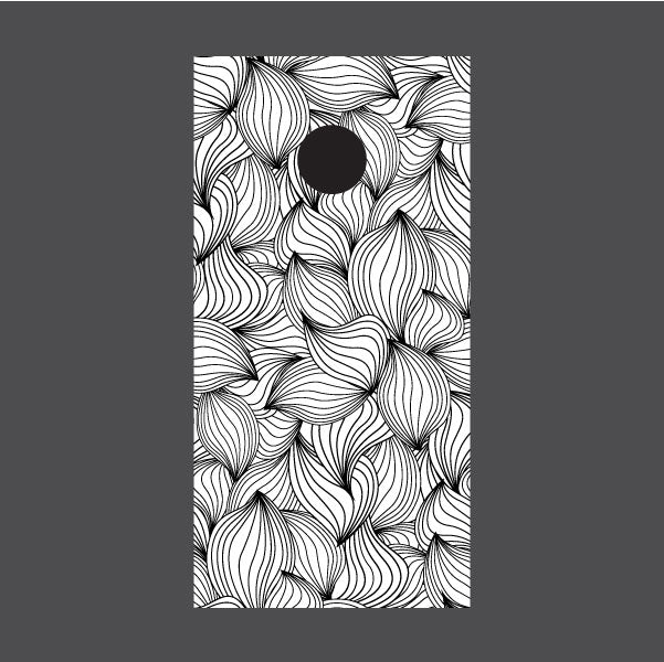 Image of Line Art Cornhole Board Wraps