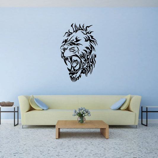 Image of Lion in Pain Head Decal