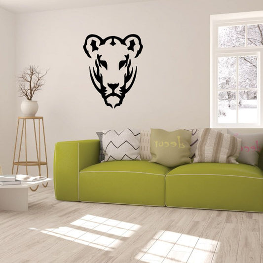 Image of Lioness Head Decal