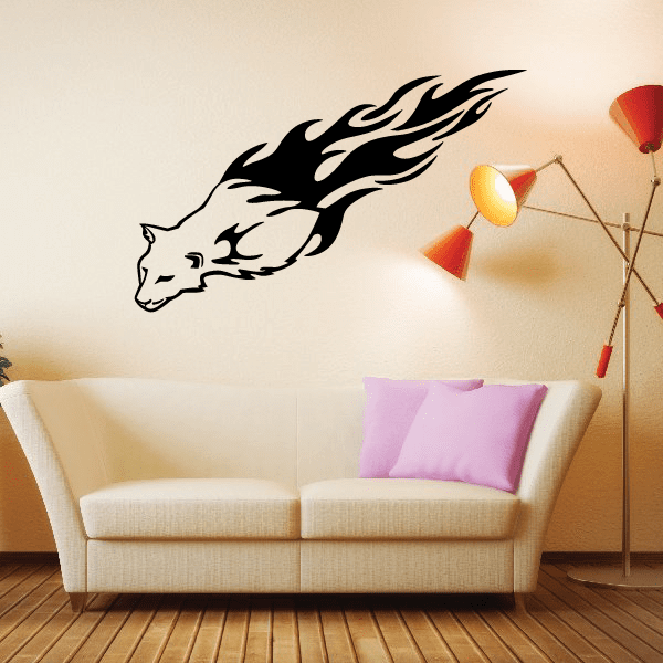 Image of Lioness on Fire Decal