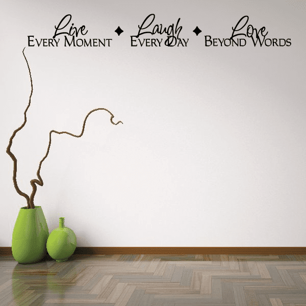 Image of Live Every Moment Wall Decal