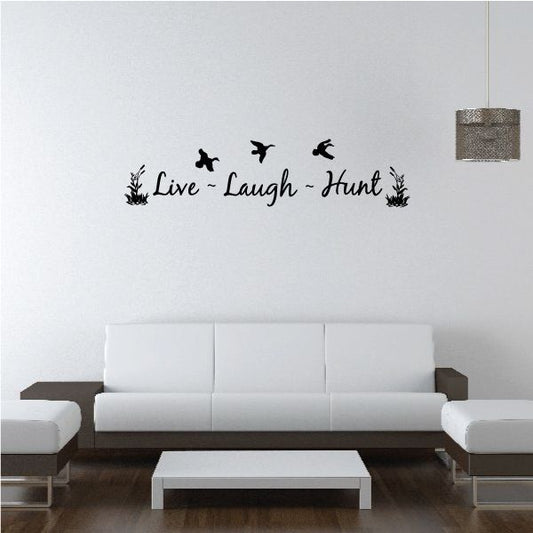 Image of Live Laugh Hunt Wall Decal - Vinyl Decal - Car Decal - Vd001