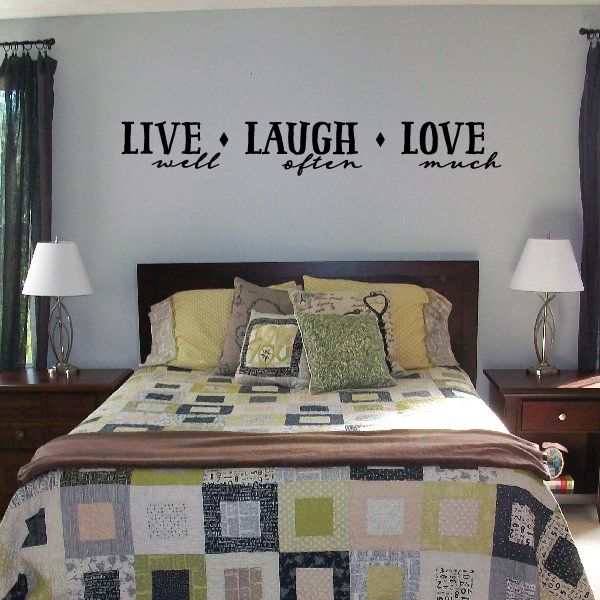 Image of Live Well Laugh Often Love Much Decal