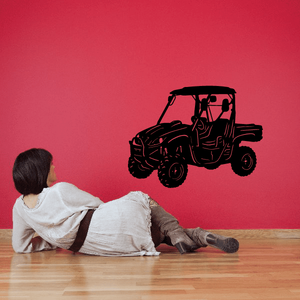UTV vehicle decal with dark silhouette illustration