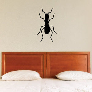 Black long-body insect silhouette wall decal
