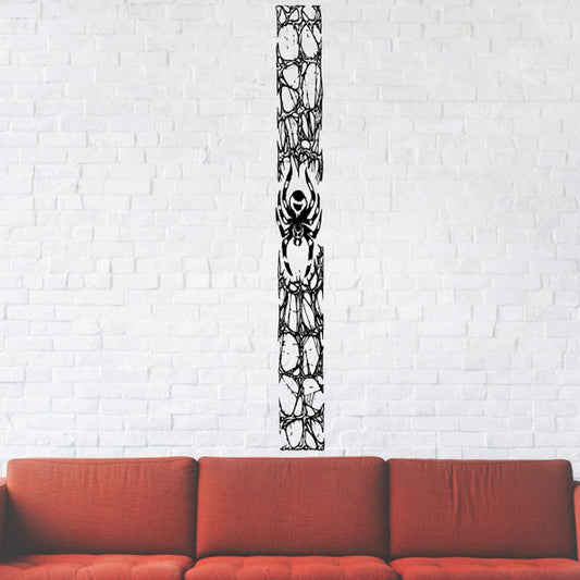 Image of Long Panel Spider and Rocks Decal