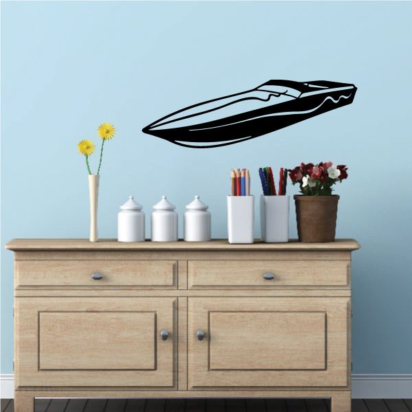 Image of Long Speedboat Decal