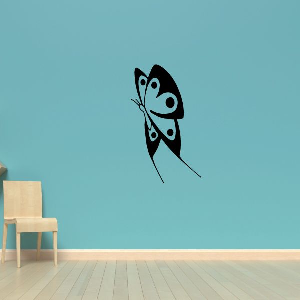 Image of Long Tailled Butterfly In Flight Decal