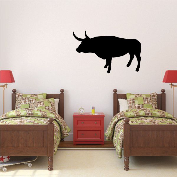 Image of Longhorn Bull Decal